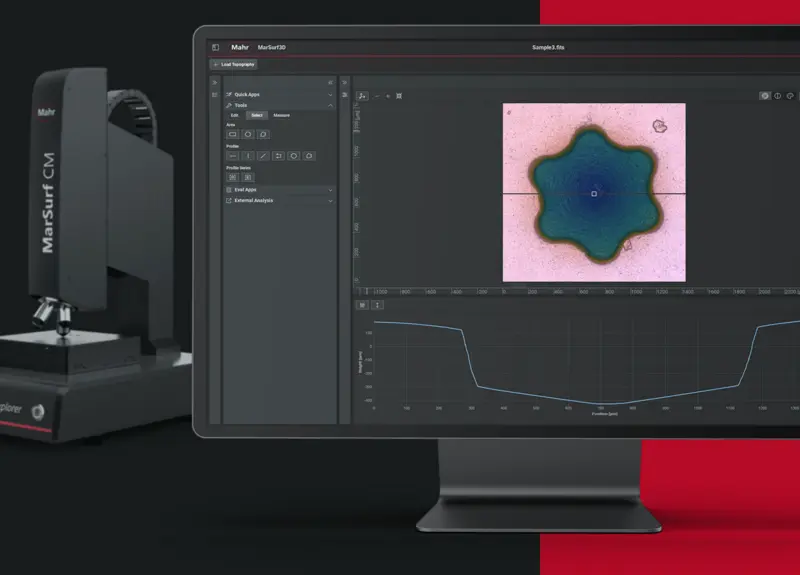 Mahr 光学测量系统的客户现在可以从新的 MarWin MarSurf 3D 中获益，该软件是用于分析工业生产或实验室中表面粗糙度的现代化软件。